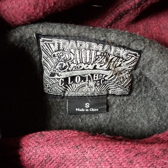 Mens NWOT Brooklyn Cloth Hooded sweatshirt sz S - Picture 3 of 7